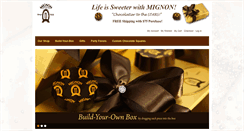 Desktop Screenshot of mignonchocolate.com